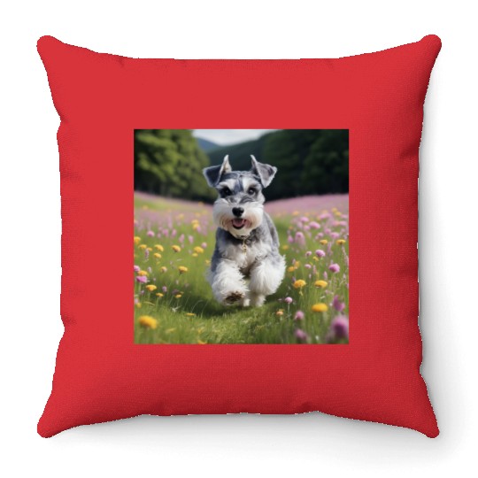 Schnauzer main photo Throw Pillows