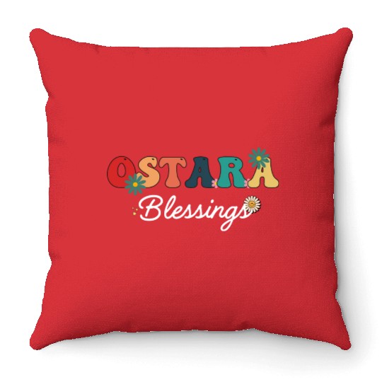 Easter Ostara Eostre - Pagan Witchcraft Spring Throw Pillows