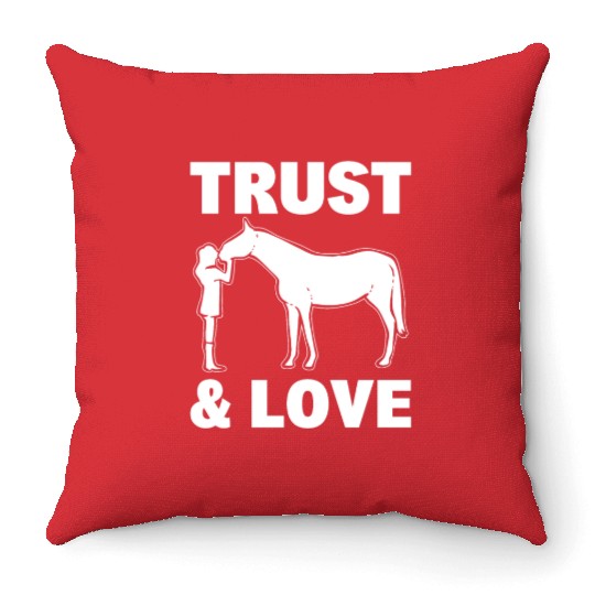 Equestrian Sports Horse Rider Throw Pillows