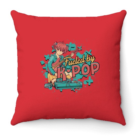 K-Pop Korean Music Fueled By K-Pop Throw Pillows
