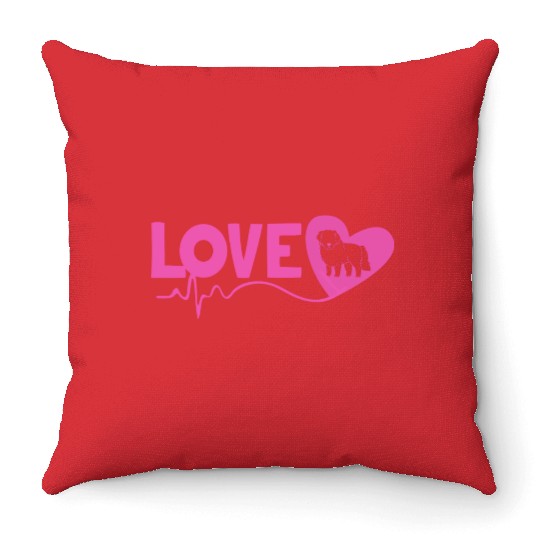 Dog Lover Pet Owner I Love My Great Pyrenees Throw Pillows
