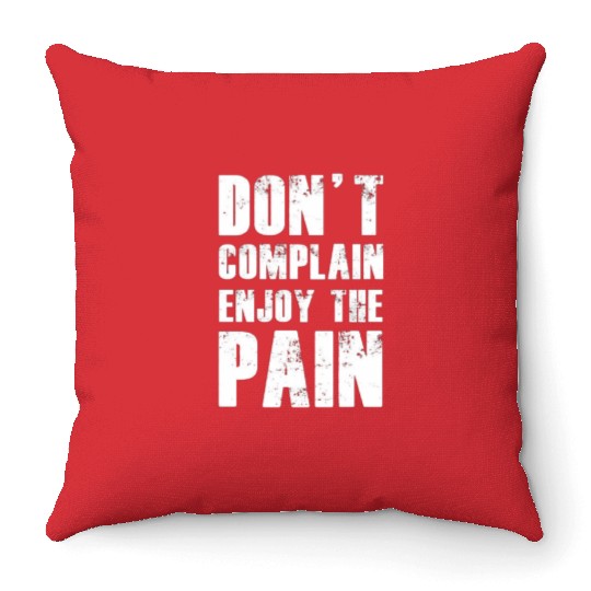 Motivational quotes for gym,fitness Throw Pillows