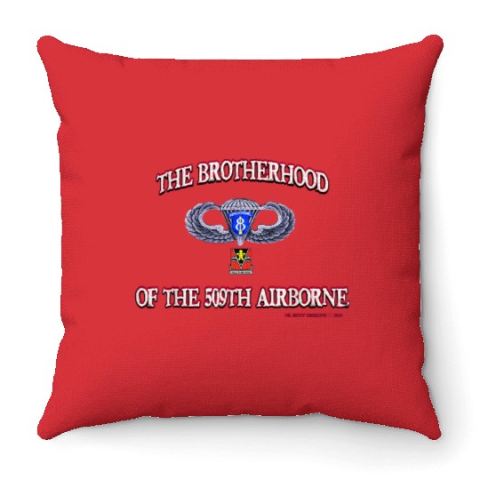 Ol Koot Designs BROTHERHOOD AIRBORNE Throw Pillows