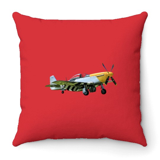 P-51 Throw Pillows