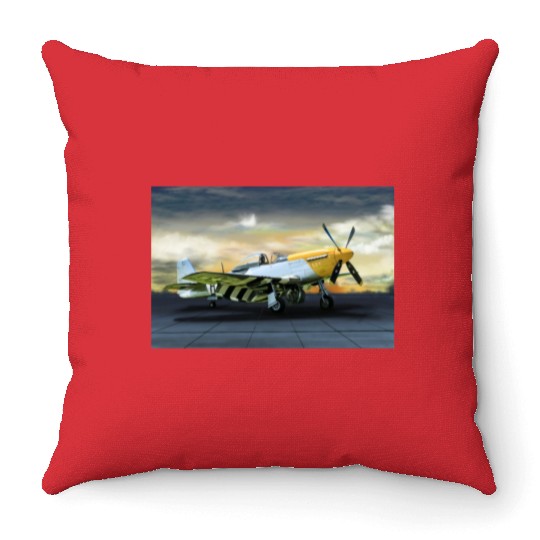 P-51 Throw Pillows