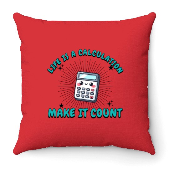 Simple Math, Pure Joy Throw Pillows