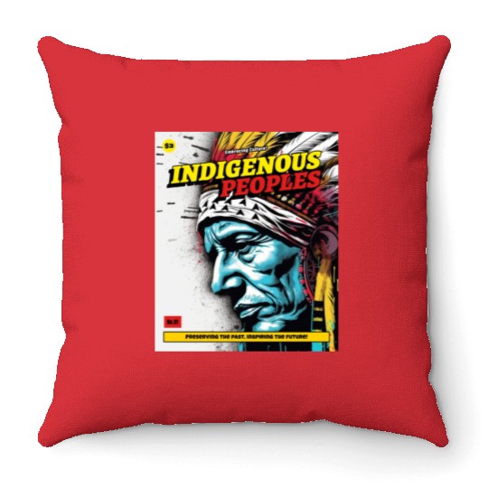 Indigenous Peoples Embracing Culture Throw Pillows