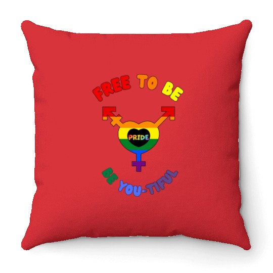 Proud and Free Throw Pillows