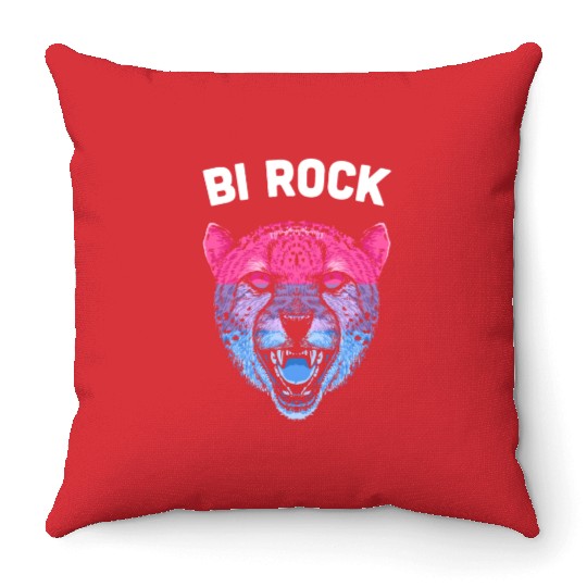 Bi Rock Bisexual LGBTQ Bi Pride LGBT Lesbian Gay Throw Pillows