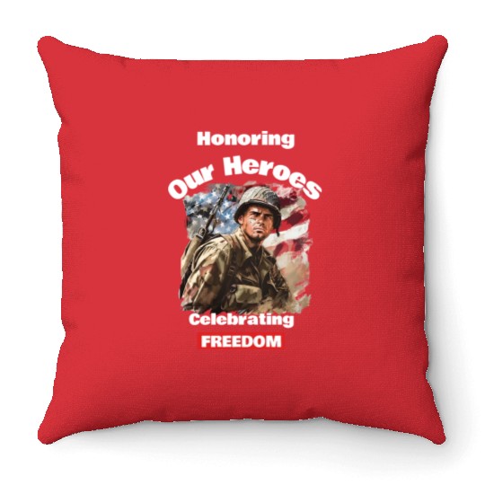 USA Army Veteran Throw Pillows
