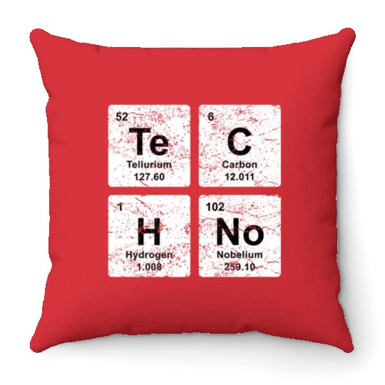 Techno EDM Festival Clothing Premium Throw Pillows