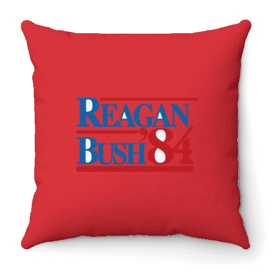 REAGAN BUSH 84 Classic Throw Pillows