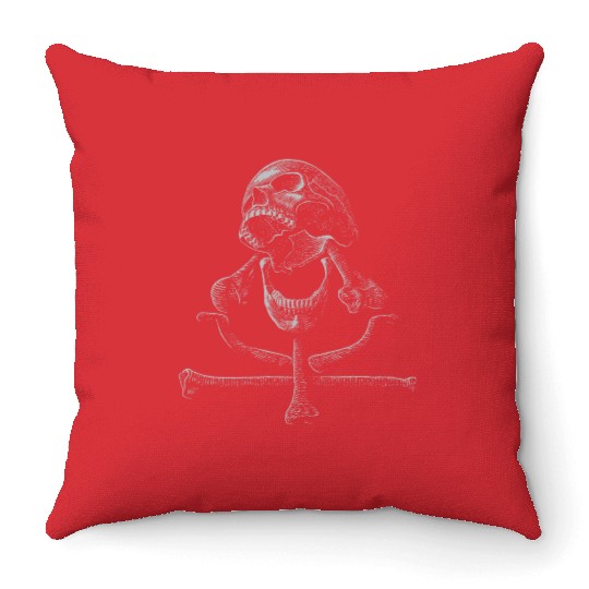Altar of death Throw Pillows