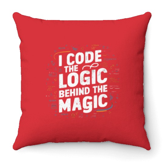 Backend Developer Programming Software Programmer Throw Pillows