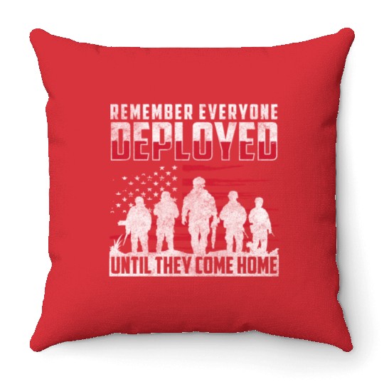 Soldier Country Dog Tag Throw Pillows