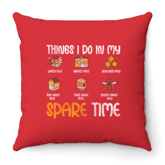 Honey Bee Bees Useful Summer Throw Pillows