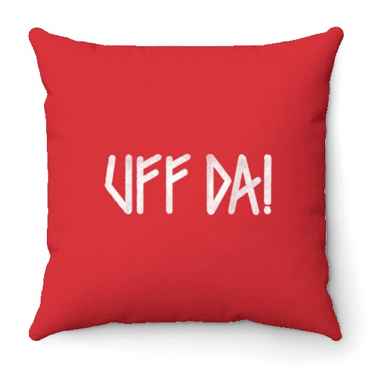 Uff Scandinavian Minnesota Expression Throw Pillows