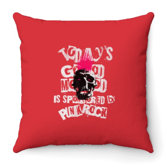 Vintage Punk Rock Premium Throw Pillows