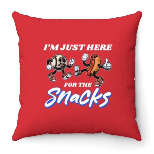 Patriotic Fun: 4th Of July Hot Dogs, Snacks Throw Pillows