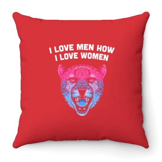 I Love Men How I Love Women Bisexual LGBTQ Bi Prid Throw Pillows