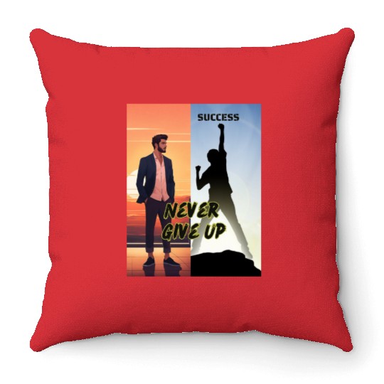 Throw Pillows never give up