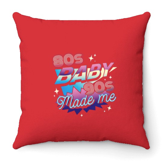 80s music,80s fashion lovers Throw Pillows