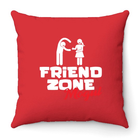 Friend Zone Mogul Throw Pillows