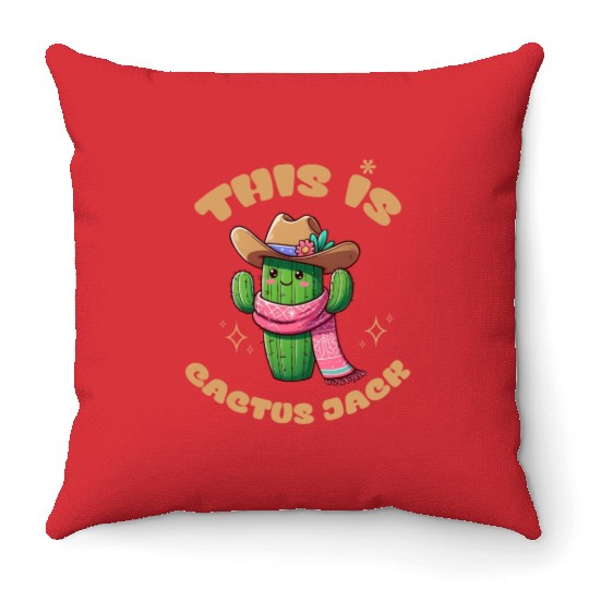 This is Cactus Jack Throw Pillows