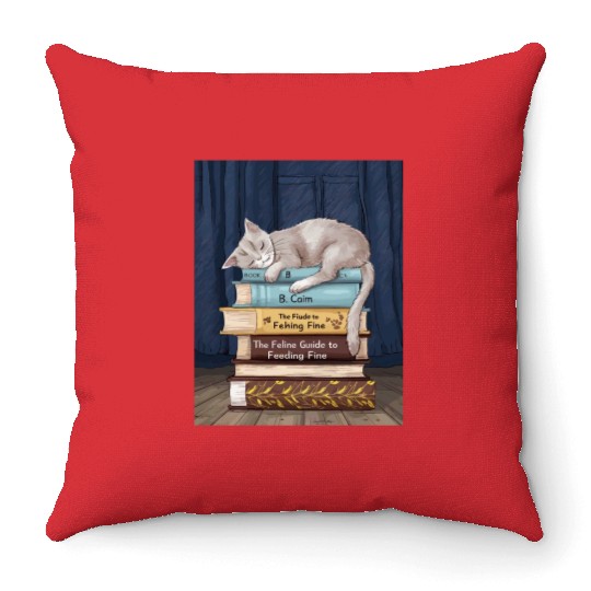 How to Chill Like a Cat Classic Throw Pillows 4