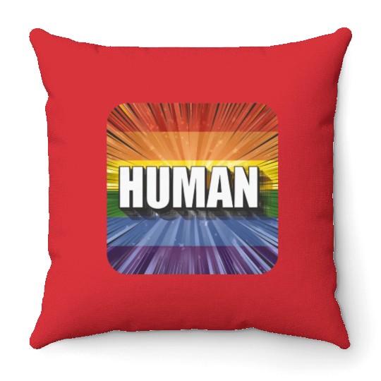 LGBTQ Human Throw Pillows