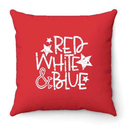 Red White And Blue Throw Pillows