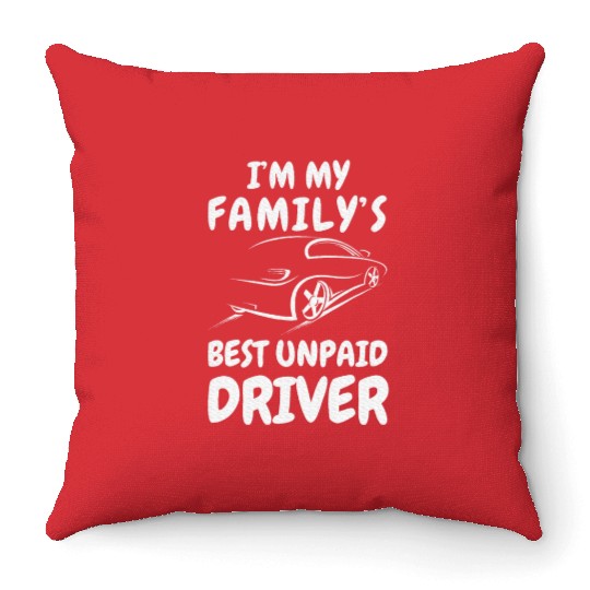 Car Guy Auto Racing Mechanic Saying Outfit Throw Pillows