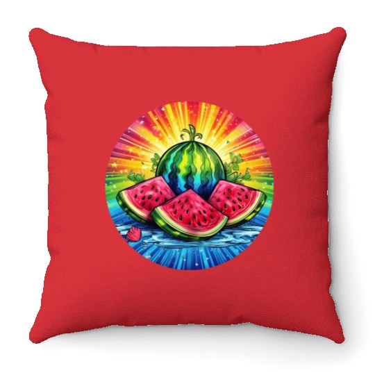 LGBTQ Melon Throw Pillows