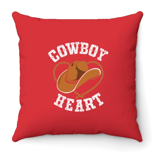 Cowboy Lifestyle Western Theme with Horses and Throw Pillows