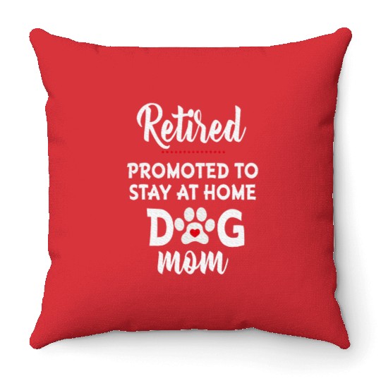 Retirement Plan Walking My Dog Retired Dog Lover Throw Pillows
