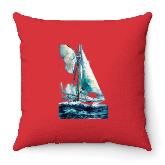American Ox Apparel: Sailboat Throw Pillows