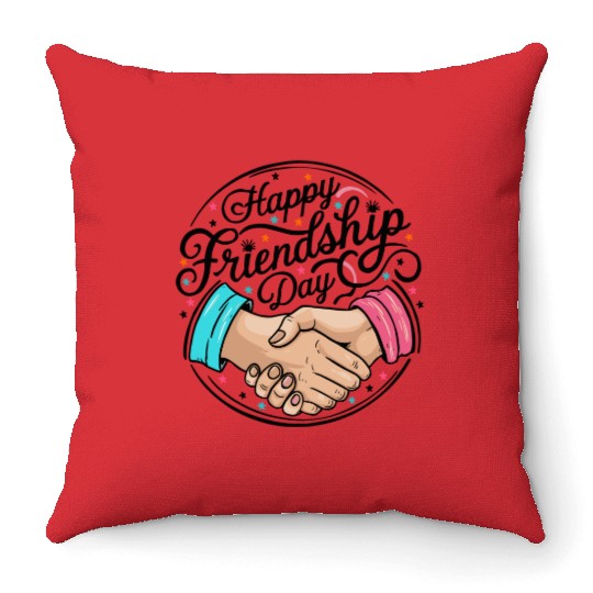 Ideal Friendship Day Gifts: Spread Joy & Happiness Throw Pillows
