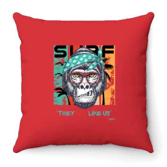 They Not Like Us Design Throw Pillows