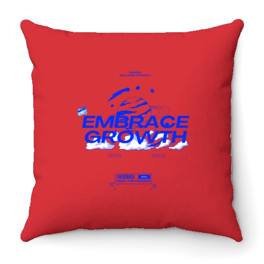 Embrace Growth Throw Pillows