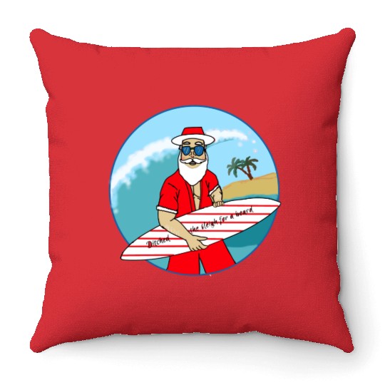 Christmas in July Throw Pillows