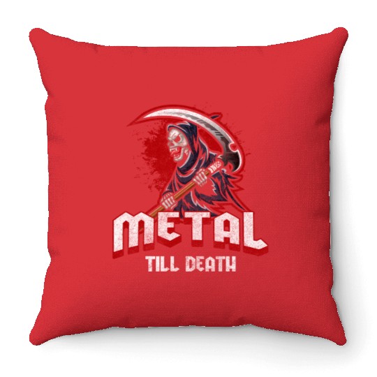Metal Hard Rock Festival Metalcore Throw Pillows