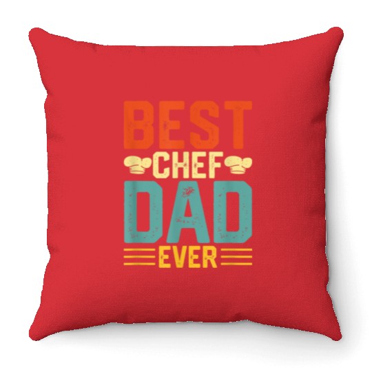 best lover fathers Cooking Throw Pillows
