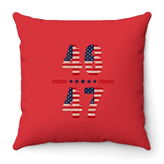 46 will be the 47th President of merica Throw Pillows