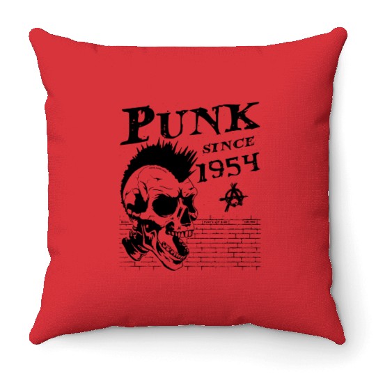 Punk Since 1954, Punks Not Dead, 70 Years Old and Throw Pillows
