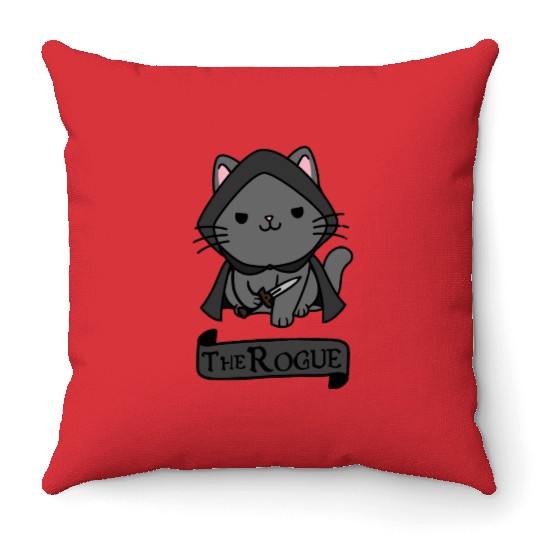 The Rogue Cat Throw Pillows