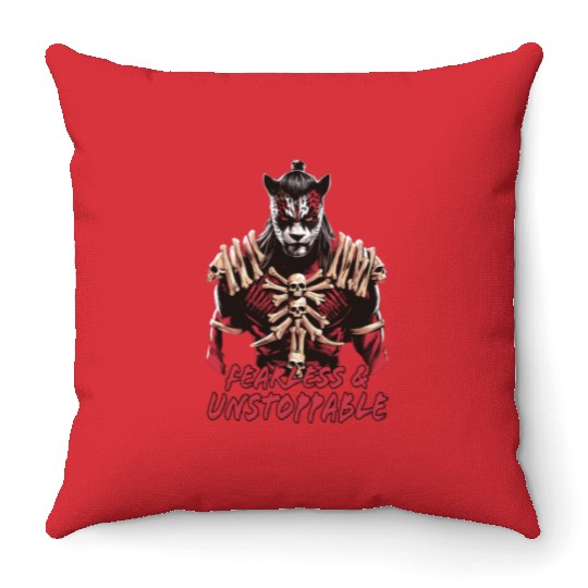 Maya God Ancient Goddess Buluc Chabtan Fearless & Throw Pillows