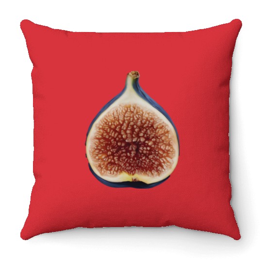 Fig Realistic Throw Pillows