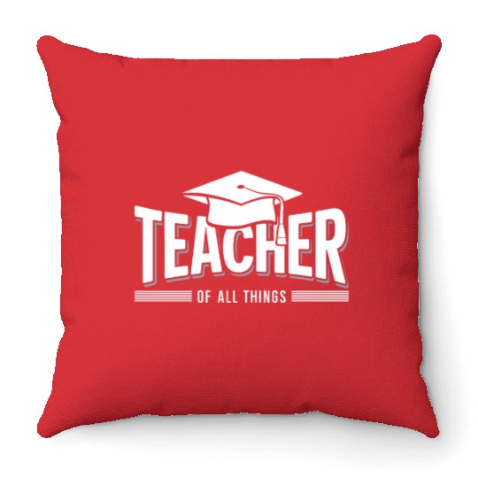 Teacher School Profession Schoolteacher Throw Pillows