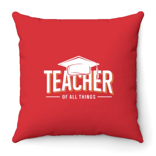 Teacher School Profession Schoolteacher Throw Pillows