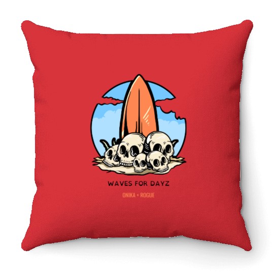 WAVES FOR DAYZ ONIKA + ROGUE Throw Pillows